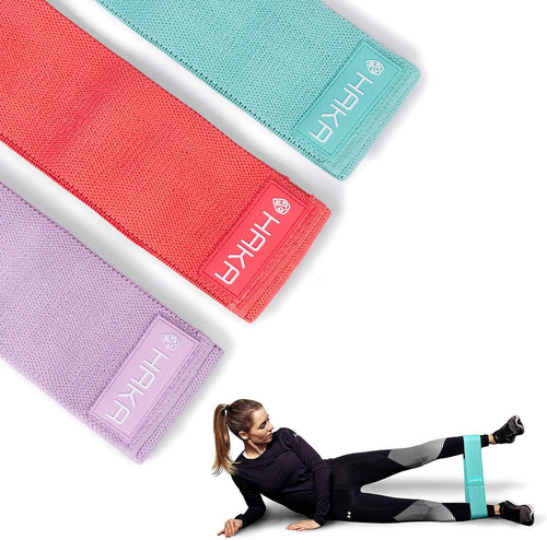 HAKA Booty Bands Set (3er-Set) – Rutschfeste Stoff-Widerstandsbänder für Beine & Gesäß